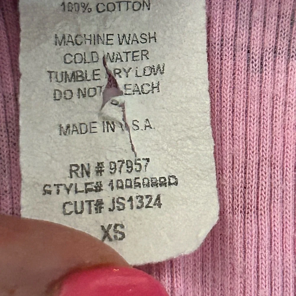 Vintage Delia's Pink Ribbed Graphic Tank Top w Bikes - Picture 8 of 13